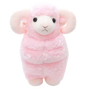 Çin fabrikaları satmak popüler dolması yumuşak sevimli oyuncaklar beyaz koyun peluş oyuncaklar