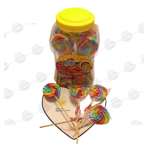 Wholesale Custom Halal Hard Candy Bulk <strong>Big</strong> Colorful Rainbow Swirl Lollipops Delicious Candy Fruit <strong>Sweet</strong> Flavors Sugar <strong>Bags</strong> - Product Image 3