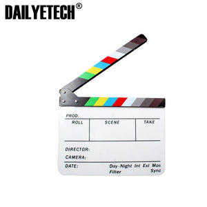 30x25cm Film Clapperboard Acrylique <span class=keywords><strong>Réalisateur</strong></span> Professionnel Film Film Action Cinéma Clapperboard pour Jeu <span class=keywords><strong>de</strong></span> Rôle Production Vidéo - Product Image 5