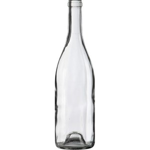 Esmerilado transparente redonda de <span class=keywords><strong>la</strong></span> botella de vino de vidrio con corcho - Product Image 4