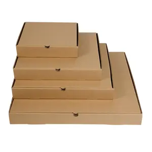 Scatola di pizza su misura fornitore di cartone ondulato 6/7/8/9/10/11/12/13/16/18 pollici vuoto in magazzino tutte le dimensioni scatole di pizza