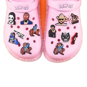 Nueva llegada al por mayor PVC personalizado Zueco árabe lindo dibujos animados <span class=keywords><strong>Karol</strong></span> <span class=keywords><strong>G</strong></span> personaje zapato encantos - Product Image 1