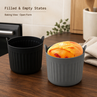 Moule à cupcakes réutilisable en silicone, antiadhésif, pour four, desserts, gâteaux, cuisine, restaurant