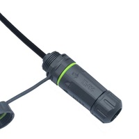 Câble d'extension étanche RJ45 mâle-femelle Cat6 IP68 pour communication réseau et appareils électroniques