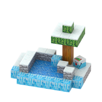 Mainan Blok Bangunan Kreatif STEM 3D Kustom, Magnet Kuat, Plastik, Permainan Puzzle DIY, Mainan Edukatif untuk Anak-Anak