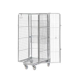 500 किलोग्राम लोडिंग क्षमता आसान यू-टाइप रोलिंग केज कार कार्गो भंडारण कंटेनर फोल्डेबल रोल पिंजरे ट्रॉली - Product Image 3