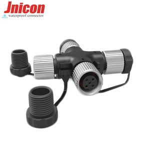 Jnicon M12 штекер-соединитель 5A 60V водонепроницаемый IP68 Xlr разъем <span class=keywords><strong>2pin</strong></span> Электрический 4Way кабель для силового применения - Product Image 6
