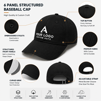 Fabricant de casquettes de baseball personnalisées en coton, 6 panneaux, logo brodé, style papa, ajustable, unisexe, fournisseur OEM ODM
