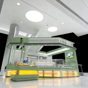 Boulangerie Composite magasin de détail longue bande droite style stratifié ligne droite type présentoir - Product Image 2