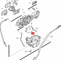 Pour Volvo V60 S60 XC60 Avant Gauche 31349858 Actionneur de Serrure de Porte Avant Droit 31349860 Connecteur 5 Broches
