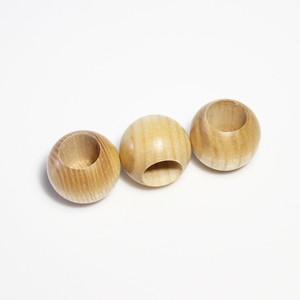 Biểu Tượng Tùy Chỉnh Bán Buôn 15Mm 19Mm Vòng Bóng Tre Tự Nhiên Gỗ Nước Hoa Cap Cho Tinh Dầu Chai - Product Image 1