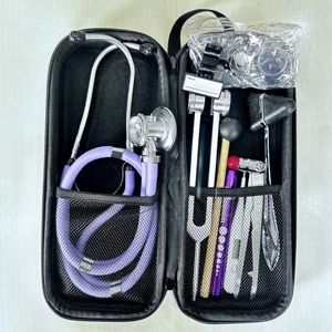 Stéthoscope en acier inoxydable de qualité médicale à double tête pour médecin, <span class=keywords><strong>infirmière</strong></span>, usage pédiatrique - Kit d'appareils médicaux de diagnostic professionnels - Product Image 3