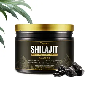 OEM Shilajit ครีมเรซิน Shilajit หิมาลัยบริสุทธิ์พร้อมกรดฟุลวิค 60 กรัมเรซิน Shilajit