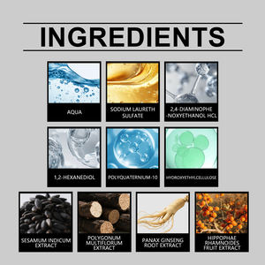 Teinture capillaire nourrissante et lissante Hoegoa, soin capillaire, traitement lissant, teinture capillaire saine pour hommes et femmes - Product Image 2