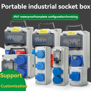 Boîtier de distribution IP67 personnalisé avec conception en pente pour équipement électrique industriel, prise aviation, disjoncteur 3p - Product Image 2