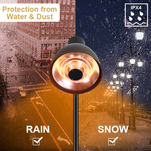 Máy Sưởi Điện Hồng Ngoại Đứng Tự Do Không Thấm Nước Máy Sưởi Sân Vườn - Product Image 2