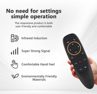 Souris volante G10S jaune avec commande vocale, souris volante G10S 2,4 GHz, télécommande vocale pour Smart TV Box