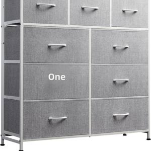 Meuble de rangement mural multi-niveaux en tissu, style européen, 5+ tiroirs, pour salon, jouets et articles divers - Product Image 5