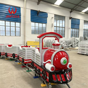 <span class=keywords><strong>Train</strong></span> <span class=keywords><strong>électrique</strong></span> classique rouge et blanc, mini-<span class=keywords><strong>train</strong></span> touristique sur rail pour parc extérieur, machine de divertissement pour enfants - Product Image 5
