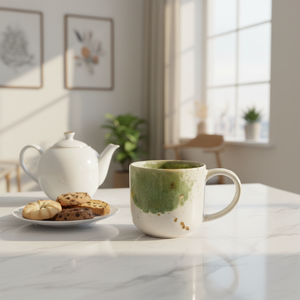 Taza de Cerámica <span class=keywords><strong>Vintage</strong></span> Hecha a Mano, Color Bajo Esmalte, Diseño Creativo, Asa, Apta para Lavavajillas y <span class=keywords><strong>Microondas</strong></span>, Regalo para el Hogar y la Oficina - Product Image 5
