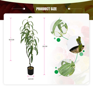 Plantas de imitación 105cm ciprés pomelo bonsái maceta Artificial <span class=keywords><strong>para</strong></span> jardín Patio <span class=keywords><strong>terraza</strong></span> balcón decoración de paisaje decoración al aire libre - Product Image 4