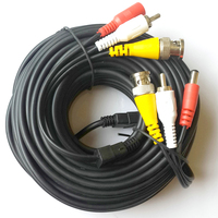 Penjualan laris kabel TV pintar M3U 3 AV Output Video Audio Power RCA konektor PVC jaket Braid Shielding Top aksesoris komputer