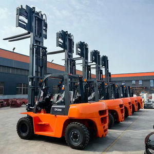 Chariot élévateur diesel de 3 <span class=keywords><strong>à</strong></span> 10 <span class=keywords><strong>tonnes</strong></span> avec <span class=keywords><strong>pelle</strong></span> et palan multifonctionnels Hauteur de levage de 3000 <span class=keywords><strong>à</strong></span> 6000mm Largeur de fourche de 125mm - Product Image 1