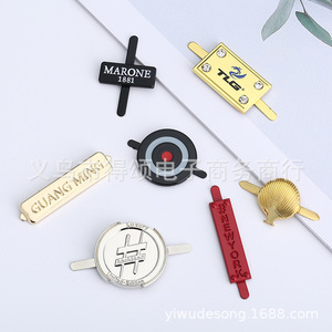 Plaques métalliques personnalisées en acier inoxydable, logos gravés pour sacs, vêtements, accessoires de voiture - Product Image 2
