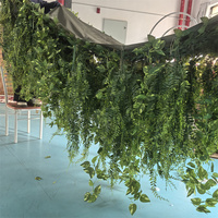 Composition Florale Facile à Installer pour Plafond de Mariage, Panneaux Suspendus Artificiels de Glycine pour Décoration de Plafond