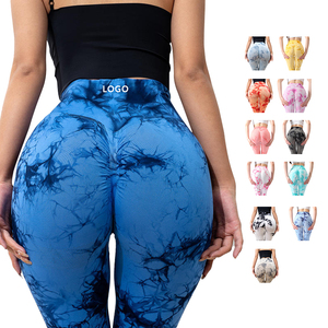 <span class=keywords><strong>Pantalon</strong></span> de Yoga Tie-dye taille haute pour <span class=keywords><strong>femme</strong></span>, <span class=keywords><strong>pantalon</strong></span> moulant de sport, de levage des hanches, de course en plein air, de Fitness, vente en gros - Product Image 1