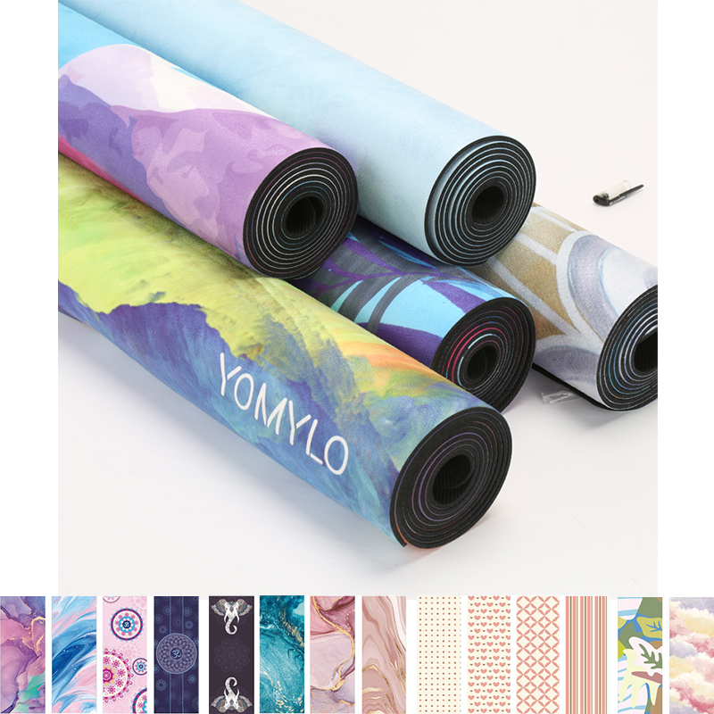 Tapis de yoga en suède