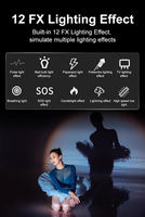 Lumière vidéo haute luminosité 200W COB 2700-6500K CRI>95Ra pour tutoriels de maquillage, défilés de mode, et backstage