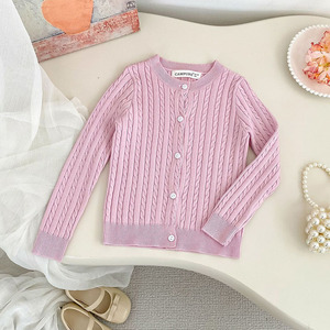 Suéter Cárdigan de Punto de Color Sólido de Manga Larga <span class=keywords><strong>para</strong></span> Niños de 2 <span class=keywords><strong>a</strong></span> 10 <span class=keywords><strong>A</strong></span>ños, Ropa Infantil, <span class=keywords><strong>Abrigo</strong></span> Cárdigan de Punto <span class=keywords><strong>para</strong></span> Niñ<span class=keywords><strong>a</strong></span> - Product Image 2