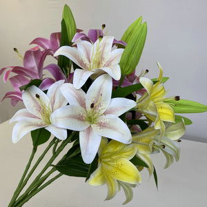 Fleurs artificielles Queyiyi, lys de 30 cm à 100 cm, imperméables, décoration d'intérieur, accessoires de mariage - Product Image 1