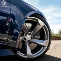 Jantes forgées monobloc DW 18 19 20 21 22 pouces 5x112 en aluminium concave profond argenté pour Audi A4 A6 A7 S7 RS7 Q5 style berline sport