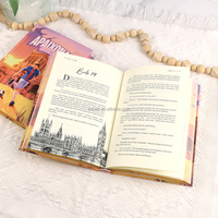 Custom Spray Painted Hardcover Neuartiges Buch kunst design mit Offsetdruck A4/A5 für Kraftpapier-Verpackungs kartons