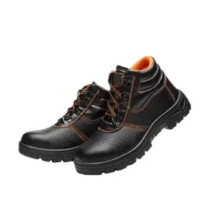 Anti-static /puncture /anti-skid ankle safety shoes steel toe boots for industry worker
