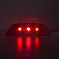 Lumière de sécurité routière solaire durable à LED pour pavé, modèle LS-05, 20T, étanche IP68, clignotante et fixe, intégrée au sol