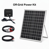 Module solaire en verre personnalisé 10W 12V Panneau solaire monocristallin CE RoHS ISO9001 avec contrôleur PWM pour caméra CCTV
