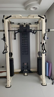 Nuevo estilo Smith Machine multifunción gimnasio máquina de Cable ajustable con tríceps/chinning/lat/Row Squat Rack