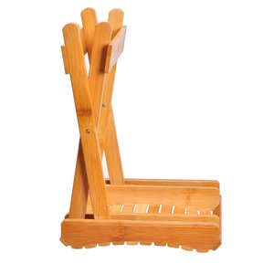Space Saving Bamboo <strong>Fold</strong> Bench Spa Bath <strong>Shower</strong> Bamboo <strong>Stool</strong> - Product Image 3