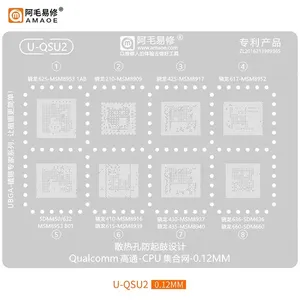 Amaoe U-QSU 1-5 Gabarit de rebillage BGA pour Qualcomm Snapdragon SM8450/SM8350/SM6225/SM8150/<span class=keywords><strong>SDM636</strong></span> RAM496 RAM556 - Product Image 2