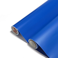Vinilo Adhesivo Azul Impermeable en Rollo, Fácil de Recortar, para Creación de Letreros, Pósteres, Proyectos de Manualidades