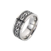 Bagues en acier inoxydable PVD, bijoux de mode pour hommes, anneaux de rotation anti-anxiété, logo personnalisé, bagues de fiançailles pour couples