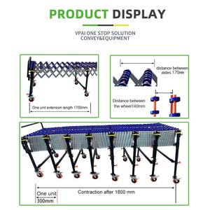 Esnek yerçekimi genişletilebilir makaralı konveyör karton çanta paketleri boşaltma taşımacılığı için güç yok - Product Image 4