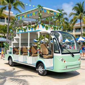 Autobús Turístico a Batería con Certificación CE ZOWN, 12 Asientos, Aire Acondicionado, Baja Vibración, para Jardín Botánico, Transporte al Campus - Product Image 1