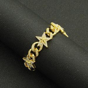 Bracelet en argent sterling 925 style urbain avec moissanite taille brillant rond, bijoux de mode hip-hop pour le quotidien - Product Image 3