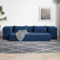Sofá Cama Plegable Personalizado, Espuma de Alta Resiliencia, Diseño Moderno y Simple, Multifuncional, Desmontable y Lavable, de 2 Plazas, para Sala de Estar
