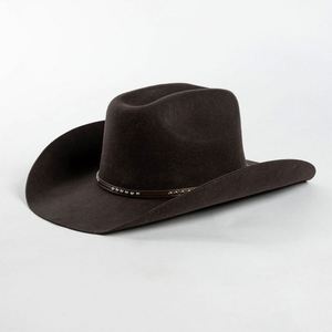 Wholesale Rolled Brim Fedora Hats 100% Wool Sombreros Vaqueros Men and Women Felt Cowboy Western Hat - Product Image 4