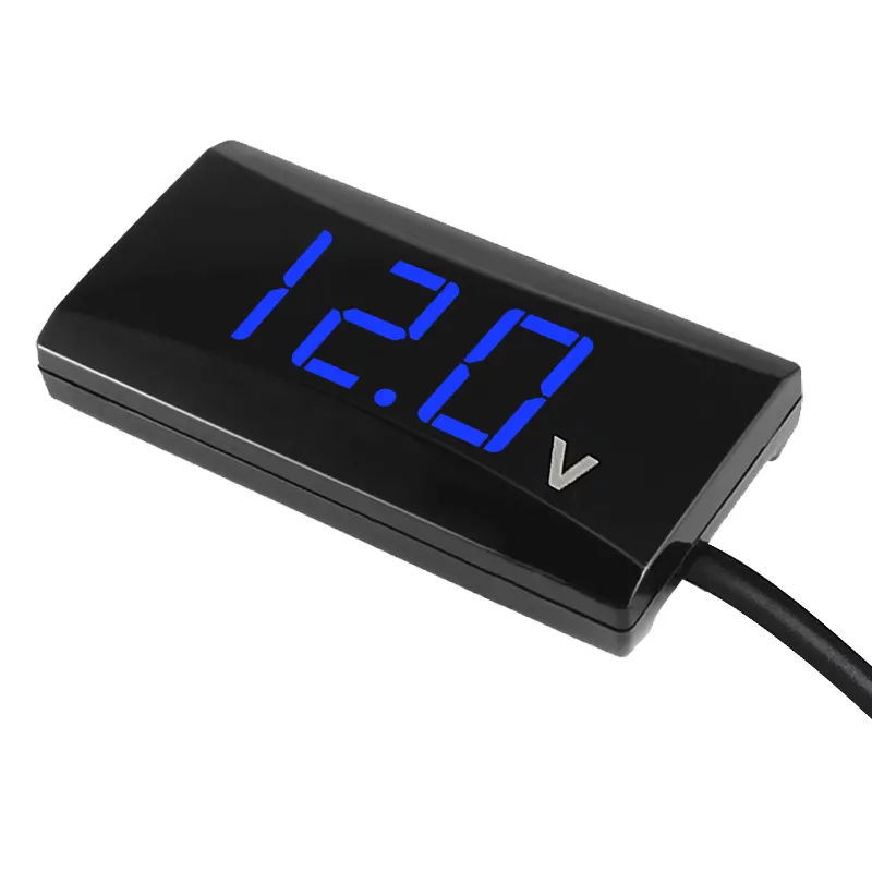 12V For Car motorcycle Volt Voltage Meter monitor panel Tester Reverse connection protection led Display Digital Voltmeter